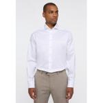 Reduzierte Weiße Unifarbene Langärmelige Eterna Herrenlangarmhemden aus Baumwolle Übergrößen 