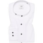 Weiße Eterna Stehkragen Stehkragenhemden mit Knopf aus Twill enganliegend für Herren Größe S 