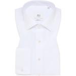 Weiße Elegante Eterna Kentkragen Hemden mit Kent-Kragen aus Baumwolle für Herren 