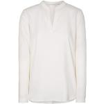 Reduzierte Weiße Langärmelige Eterna Stehkragen Tunika-Blusen für Damen Größe XL 