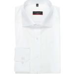 Weiße Unifarbene Langärmelige Eterna Kentkragen Hemden mit Kent-Kragen aus Baumwolle für Herren Größe 3 XL 