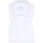 Weiße Langärmelige Eterna Kentkragen Shirts mit Tasche aus Baumwolle für Herren für den für den Sommer 