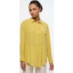 Gelbe Unifarbene Eterna Festliche Blusen aus Seide für Damen Größe L 