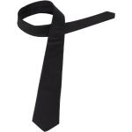 Schwarze Elegante Eterna Schmale Krawatten aus Seide für Herren 