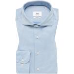 Reduzierte Hellblaue Unifarbene Eterna Businesskleidung aus Baumwolle für Herren Größe S 
