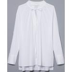 Reduzierte Weiße Unifarbene Eterna V-Shirts aus Polyamid für Damen Größe XS für den für den Frühling 