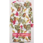 Reduzierte Khakifarbene Blumenmuster Eterna Tunika-Blusen für Damen Größe S für den für den Sommer 