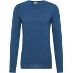 Reduzierte Blaue Eterna Rundhals-Ausschnitt Strickpullover aus Wolle für Herren Größe 3 XL 