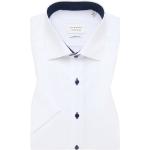 Weiße Kurzärmelige Eterna Kentkragen Hemden mit Kent-Kragen aus Baumwolle für Herren 