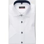 Weiße Kurzärmelige Eterna Kentkragen Hemden mit Kent-Kragen aus Baumwolle für Herren Übergrößen 