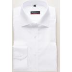 Weiße Elegante Langärmelige Eterna Kentkragen Shirts mit Tasche aus Baumwolle für Herren 