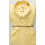 Reduzierte Gelbe Unifarbene Kurzärmelige Eterna Shirts mit Tasche für Herren Größe XL für den für den Frühling 