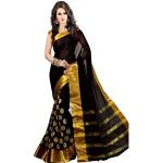 Schwarze Gepunktete Ethno Saris für Damen Einheitsgröße 