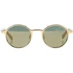 Reduzierte Goldene Etnia Barcelona Runde Runde Sonnenbrillen aus Metall für Damen 