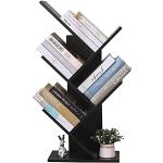 Dunkelgraue Moderne Bibliotheksregale aus Holz Breite 0-50cm, Höhe 50-100cm, Tiefe 0-50cm 