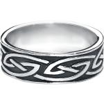 Silberne Etnox Keltische Ringe glänzend für Herren 