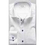 Reduzierte Weiße Unifarbene Langärmelige ETON Herrenlangarmhemden aus Baumwolle Größe 3 XL 