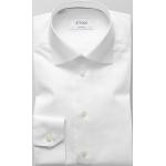Weiße Unifarbene Langärmelige ETON Kentkragen Hemden mit Kent-Kragen aus Baumwolle für Herren Größe 5 XL 