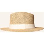 Weiße Unifarbene ETON Panamahüte aus Hanffaser für Herren Einheitsgröße für den für den Sommer 