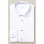 Reduzierte Weiße Unifarbene Langärmelige ETON Kentkragen Hemden mit Kent-Kragen aus Baumwolle für Herren Größe XL 