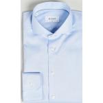 Hellblaue ETON Slim Fit Hemden aus Twill für Herren Größe XL 