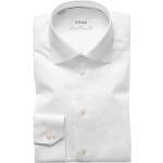 Weiße ETON Slim Fit Hemden aus Baumwolle für Herren Größe M 