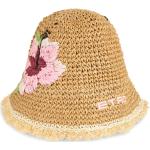 Reduzierte Braune Bestickte Etro Fischerhüte mit Blumenmotiv für Damen Größe M für den für den Sommer 