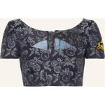 Reduzierte Cremefarbene Etro Cropped Shirts mit Pailletten mit Reißverschluss aus Polyester für Damen Größe XS 