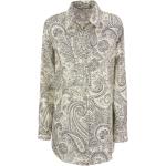 Etro, Elegantes Seidenhemd mit Paisley-Print White, Damen, Größe: 2XS