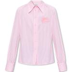 Pinke Gestreifte Langärmelige Etro Festliche Blusen mit Knopf aus Spitze für Damen Größe XS 