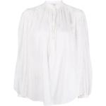 Weiße Langärmelige Etro Festliche Blusen mit Puffärmeln aus Spitze für Damen Größe S 