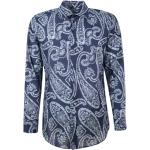 Blaue Casual Langärmelige Etro Herrenlangarmhemden aus Baumwolle Größe 4 XL 