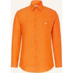 Reduzierte Orange Melierte Etro Kentkragen Hemden mit Kent-Kragen aus Leinen für Herren 