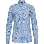 Etro, Schlankes Paisley-Print Hemd Blue, Damen, Größe: M