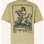 Khakifarbene Etro T-Shirts aus Baumwolle für Herren Übergrößen 