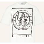 Weiße Etro T-Shirts aus Baumwolle für Herren Übergrößen 