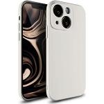 Cremefarbene iPhone 15 Pro Hüllen Art: Slim Cases mit Bildern aus Silikon 