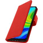 Rote Xiaomi Redmi Note 9 Hüllen Art: Flip Cases aus Kunstleder 