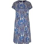 Reduzierte Royalblaue Bexleys Freizeitkleider aus Satin für Damen Größe M 