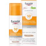 Eucerin Sun Creme Getönte Sonnenschutzmittel LSF 50 mit Hyaluronsäure für  empfindliche Haut für das Gesicht 