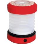 EUFAB LED-Campinglaterne mit weißer LED und roten Gehäuse