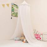 EUGAD Betthimmel Baby Bett Baldachin Moskiton für Schlafzimmer Moskitonetz Insektenschutz Kinder Prinzessin Spielzelte Weiß