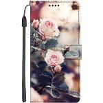 Rosa Blumenmuster Samsung Galaxy S20 Cases Art: Flip Cases mit Muster 