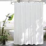 Reduzierte Weiße Minimalistische Textil-Duschvorhänge aus Textil 150x200 