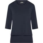 Marineblaue 3/4-ärmelige euro-star 2 in 1 Shirts enganliegend für Damen 