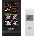 Eurochron EFWS S250 Funk-Wetterstation Vorhersage Temperatur Außensensor Farbdisplay schwarz weiß 1B-Ware