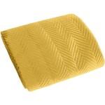 Gelbe Gesteppte Moderne Eurofirany Gesteppte Tagesdecken aus Stoff maschinenwaschbar 220x200 