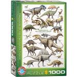 Reduzierte 1000 Teile Eurographics Dinosaurier Puzzles mit Dinosauriermotiv 