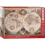 2000 Teile Eurographics Puzzles mit Weltkartenmotiv 