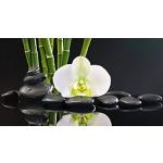 Eurographics Black Orchid Reflection IV 50x125 Glasbild, Glas, bunt, 125 x 50 x 2 cm